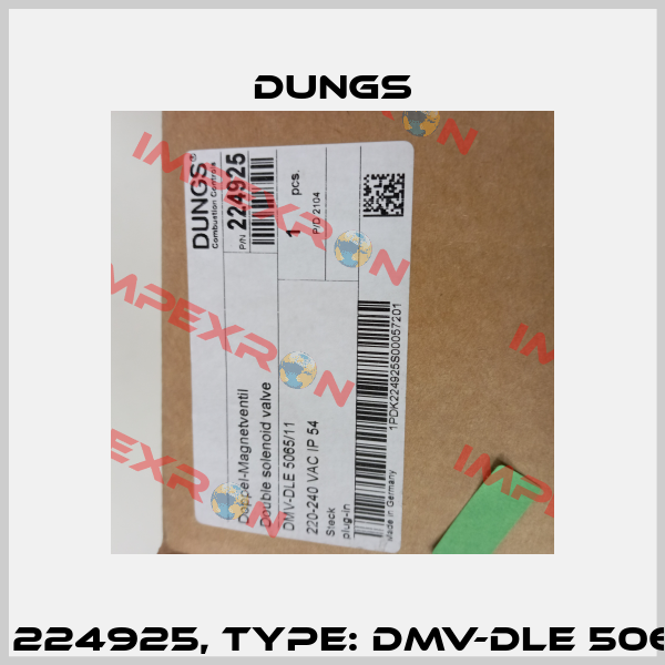 P/N: 224925, Type: DMV-DLE 5065/11 Dungs