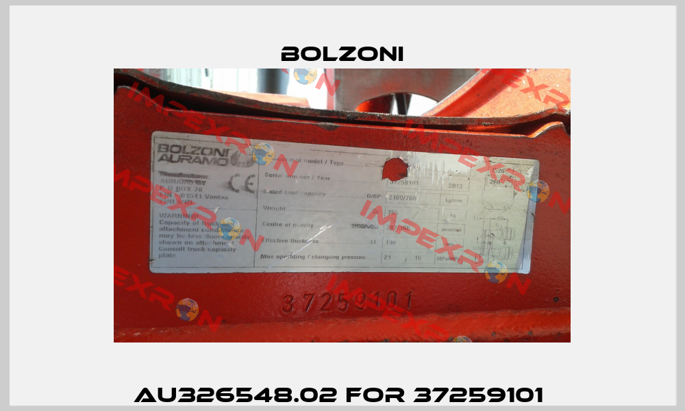 AU326548.02 for 37259101  Bolzoni