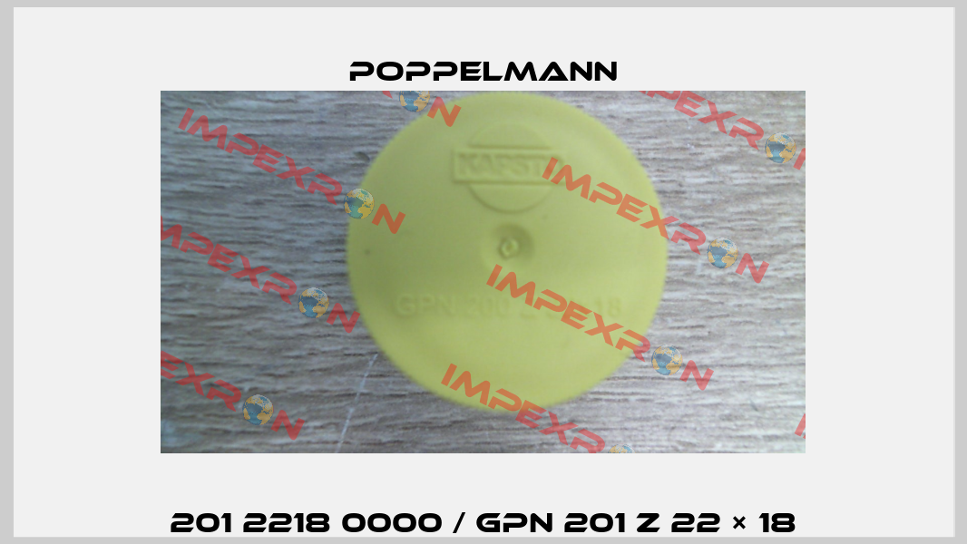 201 2218 0000 / GPN 201 Z 22 × 18 Poppelmann