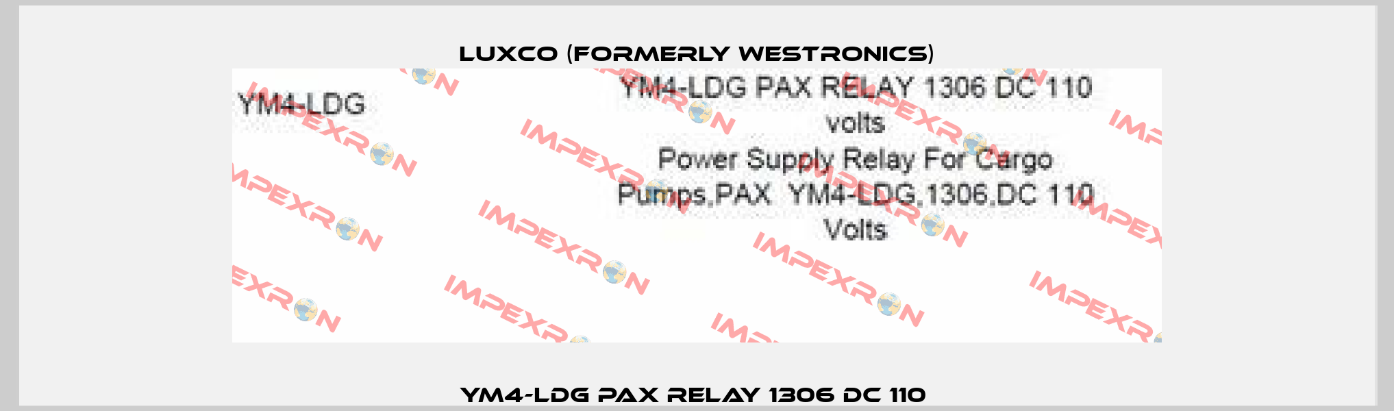 YM4-LDG PAX RELAY 1306 DC 110  Luxco (formerly Westronics)