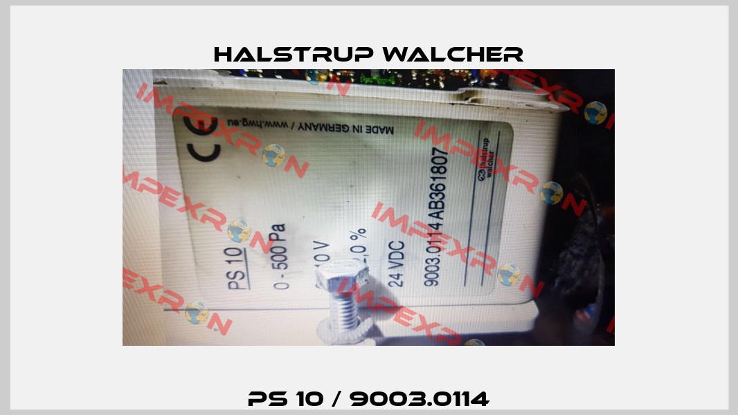PS 10 / 9003.0114 Halstrup Walcher