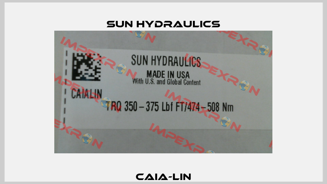 CAIA-LIN Sun Hydraulics
