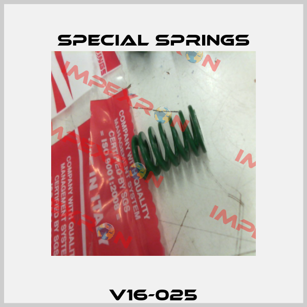 V16-025 Special Springs