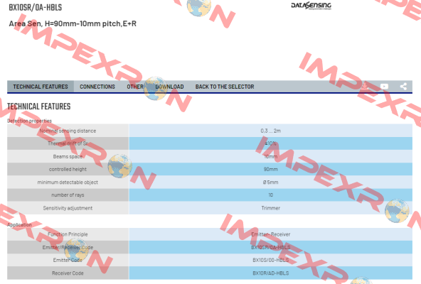 BX10SR/0A-HBLS Micro Detectors / Diell