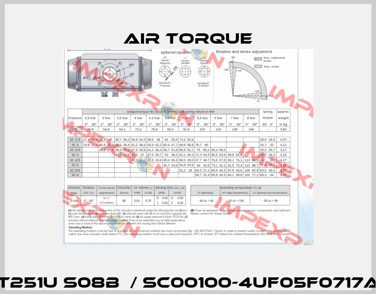 AT251U S08B  / SC00100-4UF05F0717AZ Air Torque